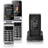 Beafon SL595 Ergonomic Clamshell  Phone w. cam, Dual-Display, M1/M2