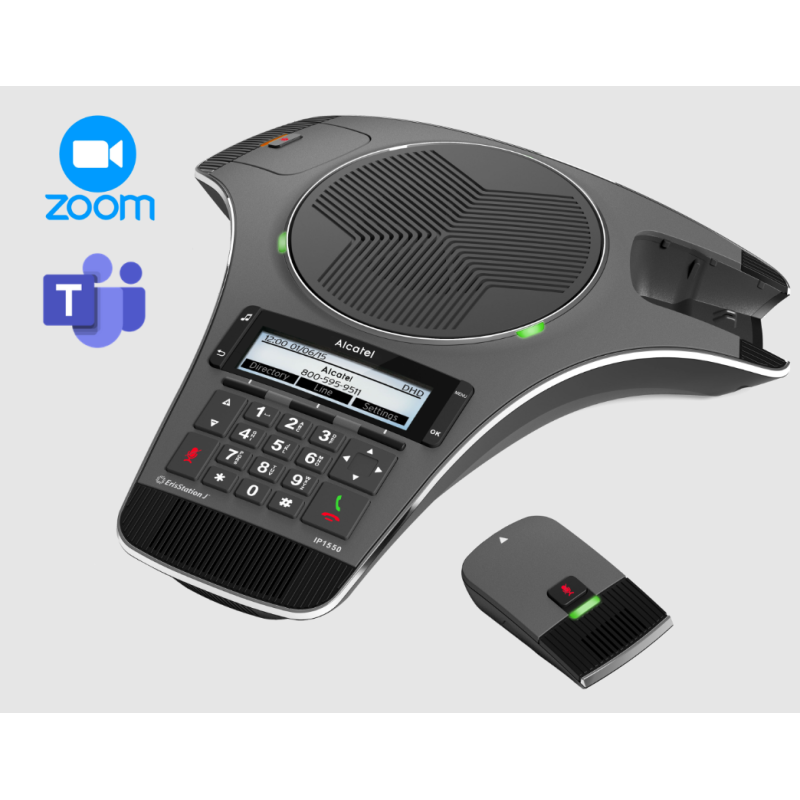 Alcatel IP1550 konferencia telefon 2x dect mikrofonnal és Bluetooth modullal