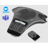 Alcatel IP1550 konferencia telefon 2x dect mikrofonnal és Bluetooth modullal