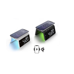Caliber HCG019Qi-BT Alrarm Clock with QI Wireless Charging Pad