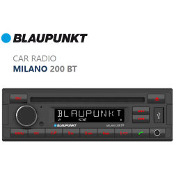 Blaupunkt Milano 200BT car radio w.  Bluetooth handsfree, USB, SD Card slot & CD-Player