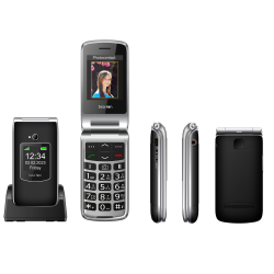 Beafon SL605 összecsukható  ergonómikus mobiltelefon, külső -belső kijelzővel, kamerával, M1/M2