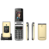 Beafon SL605 összecsukható  ergonómikus mobiltelefon, külső -belső kijelzővel, kamerával, M1/M2