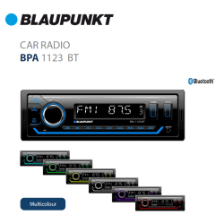 Blaupunkt BPA1123BT  Autórádió, Bluetooth kihangosítással, 2x USB, külső mikrofon és mélynyomó kimenettel