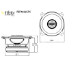 Infinity REF4032cfx 4"/100mm 35W coaxial speaker