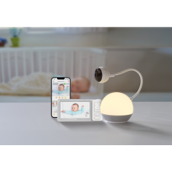 Chillax DM610 Giraffe videós babaőr 5" kijelzővel, Wifi kapcsolóval és fénygömbbel, Care app-el