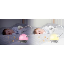 Chillax DM610 Giraffe baby monitor with 5" PU display, Wifi switch & mood light globe, Care app