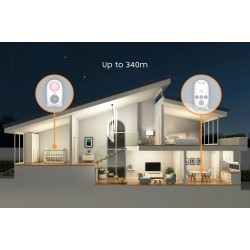 Chillax Baby CB210 Audio Baby Monitor with Lullabies & Nightlight