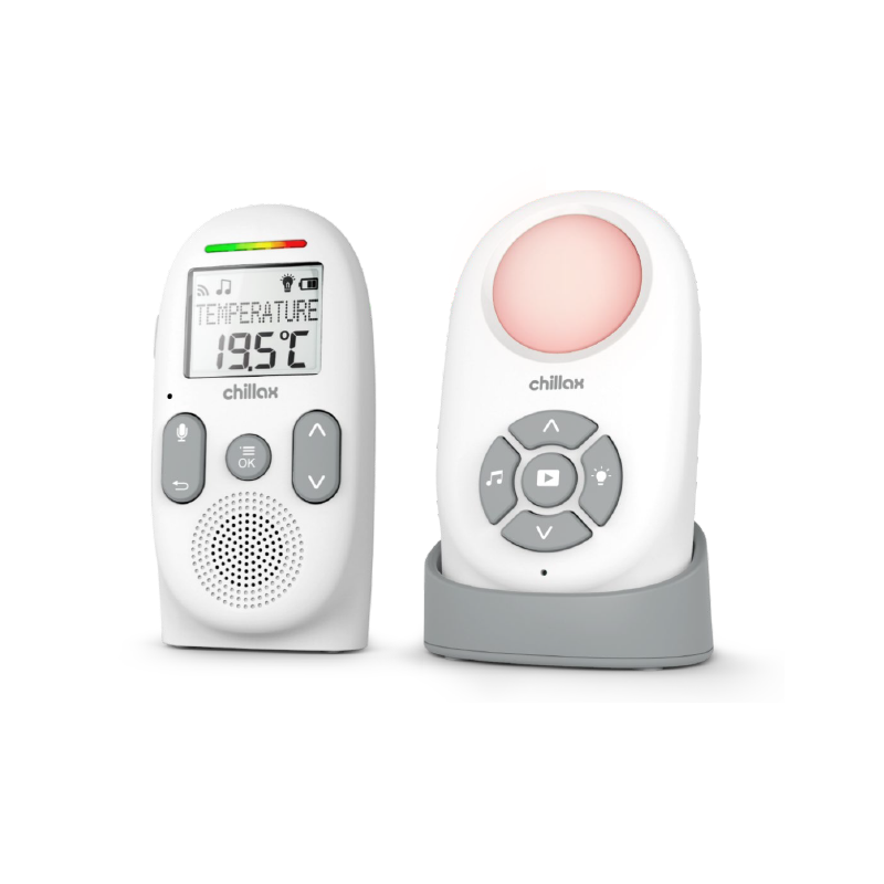Chillax CB360 Audio Baby Monitor with LCD & Portable Baby Unit Temperature sensor