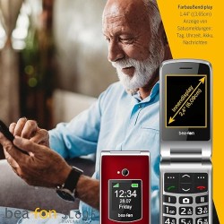 Beafon SL605 Ergonomic Clamshell  Phone w. cam, Dual-Display, M1/M2