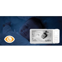 Chillax DM568 Candle wifi Baby Monitor w.5"Display, PTZ baby camera & Care App