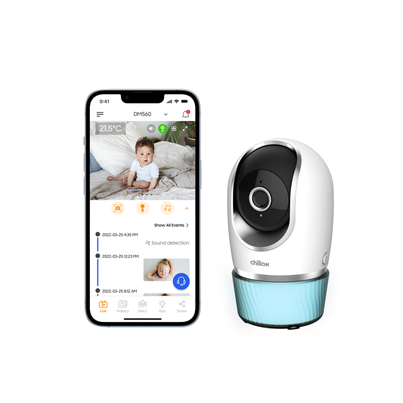Chillax DM560 Candle Wifi PTZ Baby Camera  & Care App