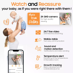Chillax DM560 Candle Wifi PTZ Baby Camera  & Care App