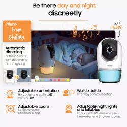 Chillax DM560 Candle Wifi PTZ Baby Camera  & Care App