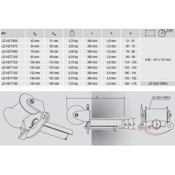 Ø140-151 Galvanised Cable Protector